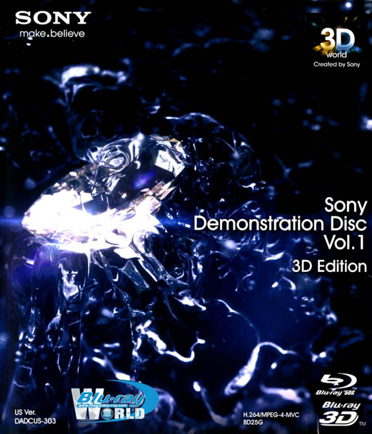 F610. Sony Demonstration Disc Vol.1 - 3D/2D Edition (50G)
